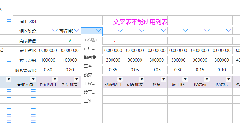 交叉表里不能使用列表数据规范，有点遗憾-综合交流区论坛-低代码平台-本牛千智|专注WorkFine